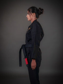 XRage Sports – Premium Women’s Jiu-Jitsu Gi (Black Gold Edition)