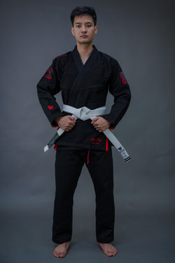 XRage Sports – Premium Men’s Jiu-Jitsu Gi (Black Red Edition)